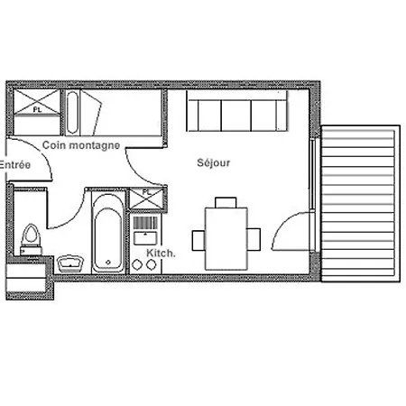 Renove Proche Des Pistes Avec Balcon - Equipe, 3 Pers., 2 Flocons Or - Fr-1-344-180 Apartment Saint-Martin-de-Belleville